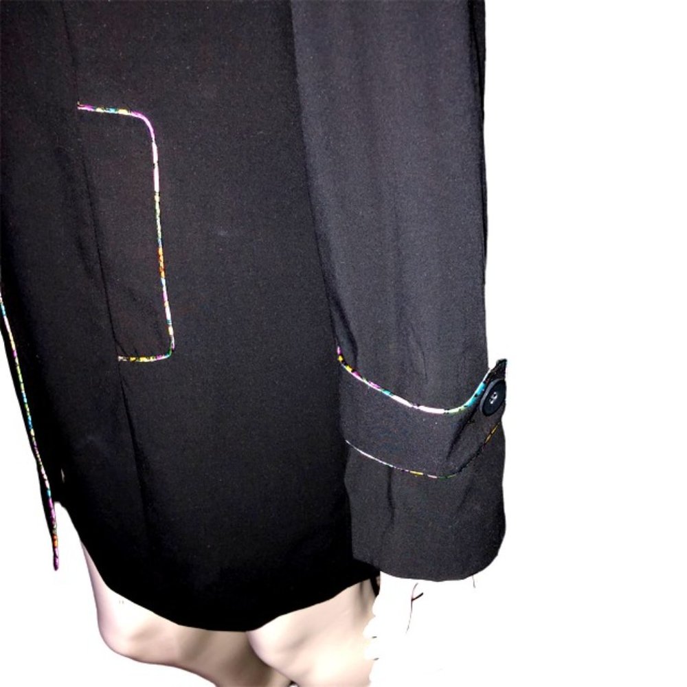 Dialogue women's black jacket with floral touches Size 16 - Picture 11 of 14